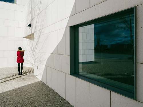 toronto woman standing in front of wall canada